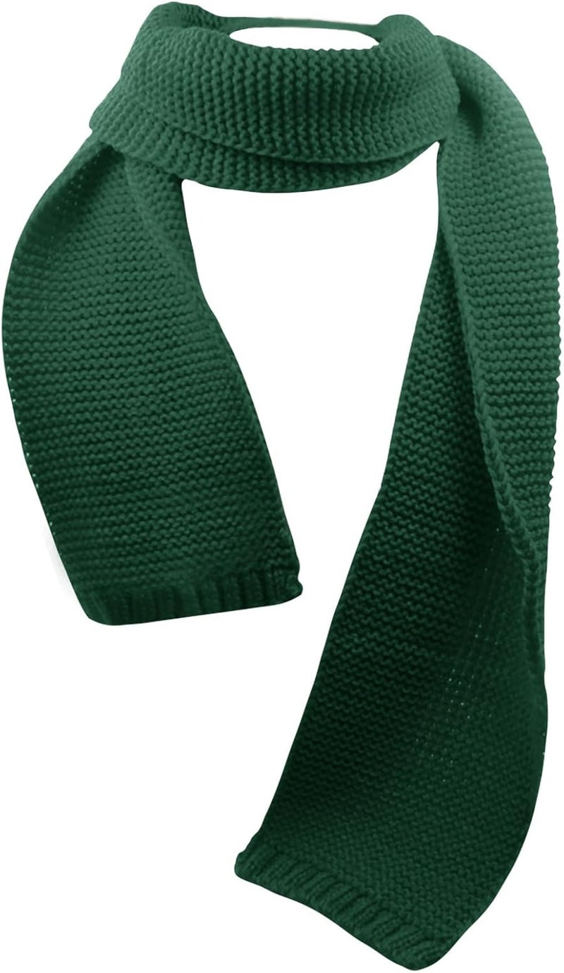 Piewag Kids Knit Scarf Toddler Winter Warm Scarves Neck Warmer Fashion Solid Color Scarf for Boys Girls - Image 2